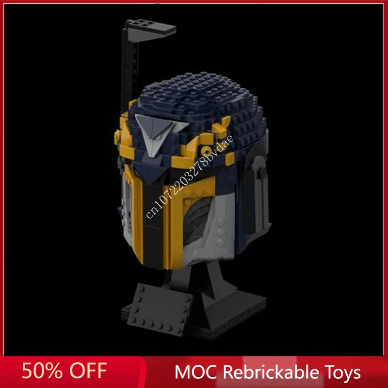 

704PCS Star Plan MOC Helmet Ursa Wren MOC SpaceShip Battle Model Building Block Architecture Education Assembly Model Toy