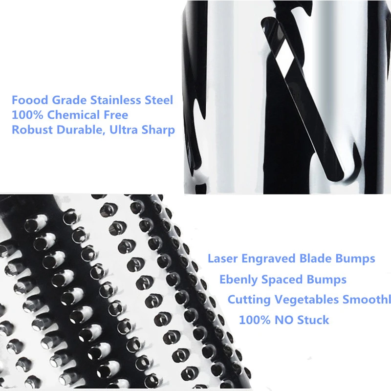 LMETJMA Rotary Spiralizer Vegetables Slicer Cheese Vegetable Grater Shredder Zucchini Noodle Maker Spaghetti Spiralizer KC0089 vegetable slicer cheese grater food shredder