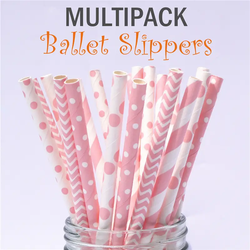 Mouse Ear Mouse Head Paper Straws Animal Straws Girls and Boys Party Paw Printing Dog Foot Print Red Bow Mouse Ear Mouse Head - Image 6