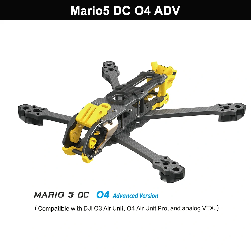 ตัวเลือกสินค้า ชุดโครง SpeedyBee Mario5 รุ่น DC/XH Advanced สำหรับ O4 PRO Air Unit VTX RC FPV Freestyle Racing Drone Quadcopter DIY