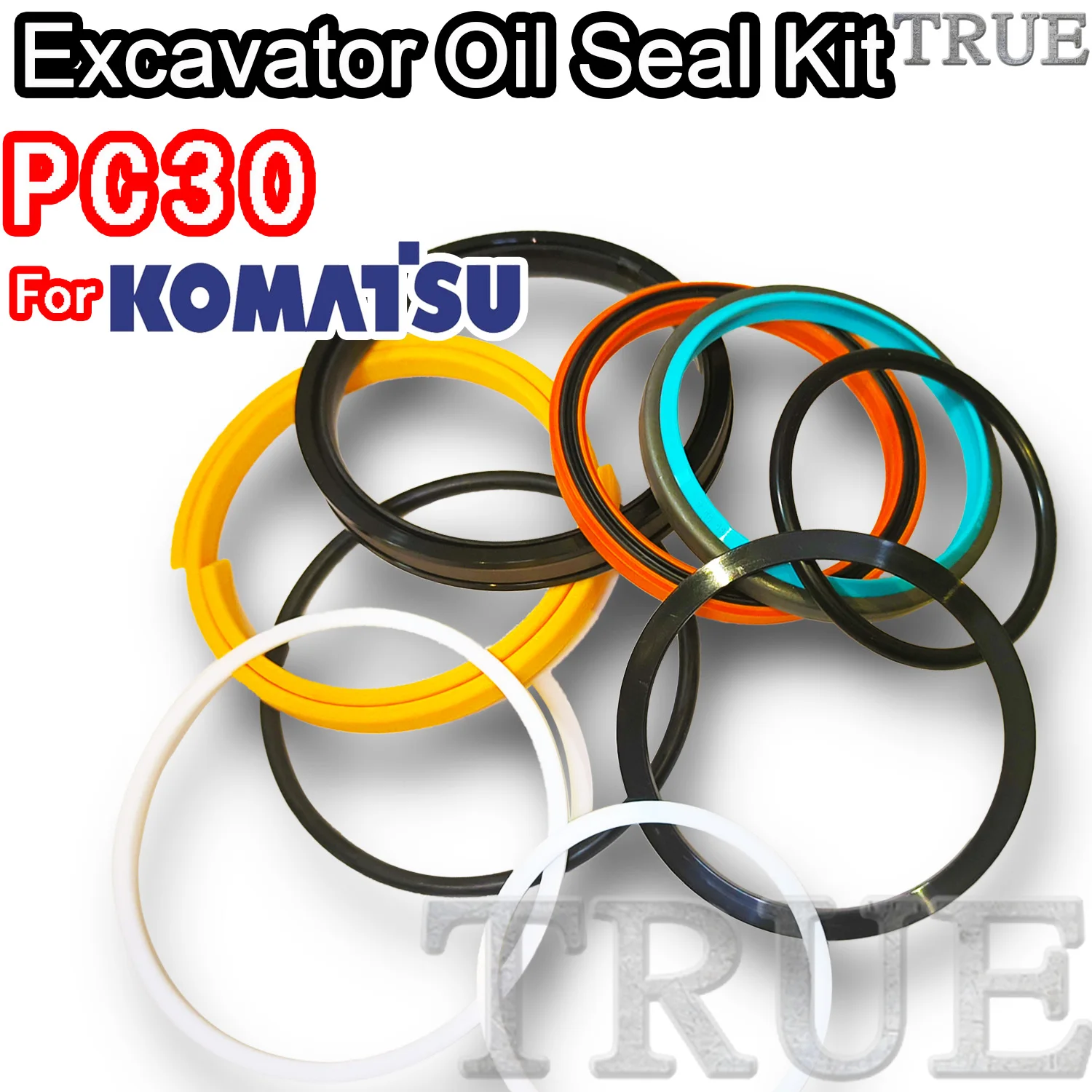 

For PC30 KOMATSU Oil Seal Excavator Repair Kit Excavating Machinery Maintenance Floating Rebuild Parts MOTOR Piston Rod Shaft