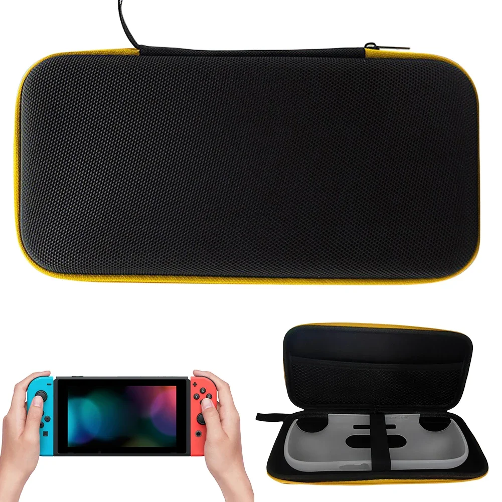 Black Oxford Cloth Shockproof Travel Case for Handheld Game Consoles