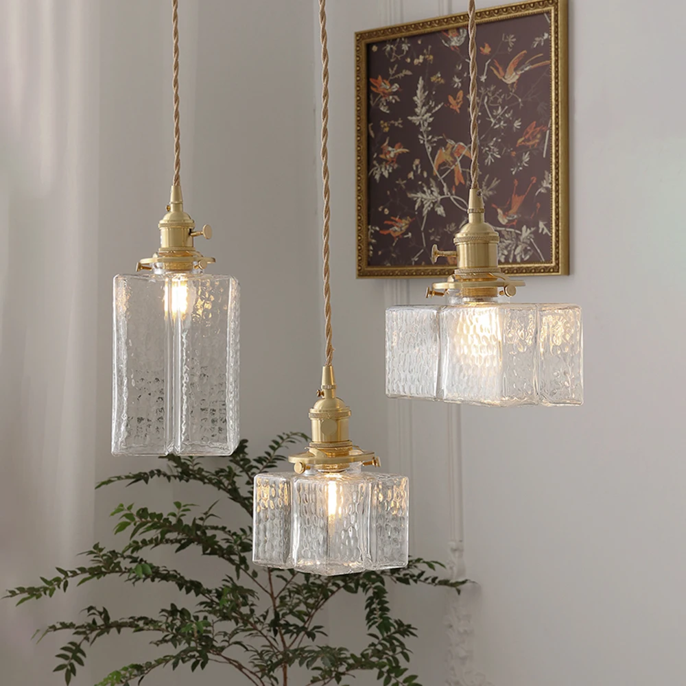 Retro Pendant Lights Glass Lamp Shades Pendant Lamps Ceiling Dining Room Bedroom Bedside Dining Table Lighting
