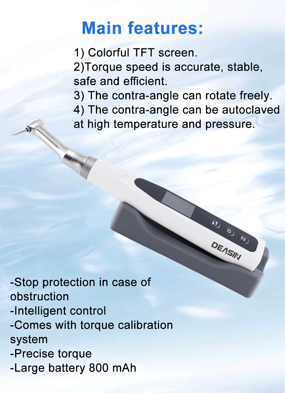 Electric wireless torque driver implant tool kit Small automatic