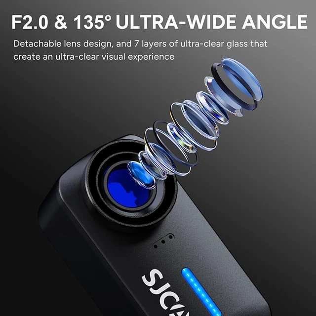 SJCAM C110 4K Action Camera, 135° Wide Angle, EIS, 30M Waterproof 2