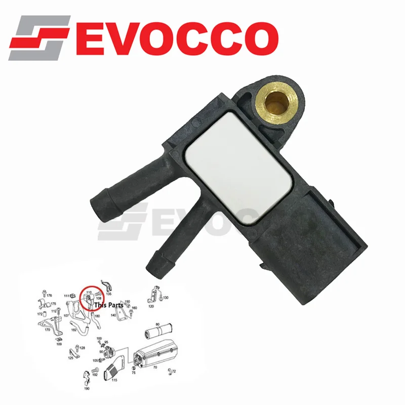 DPF Exhaust Air Pressure Sensor For MercedesBenz Benz W164 W211 W220