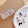 Nailart Easter Bunny Rabbit Cross Mold 3D Carving Silicone Nail Mould Template DIY Manicure Deco Tools 2