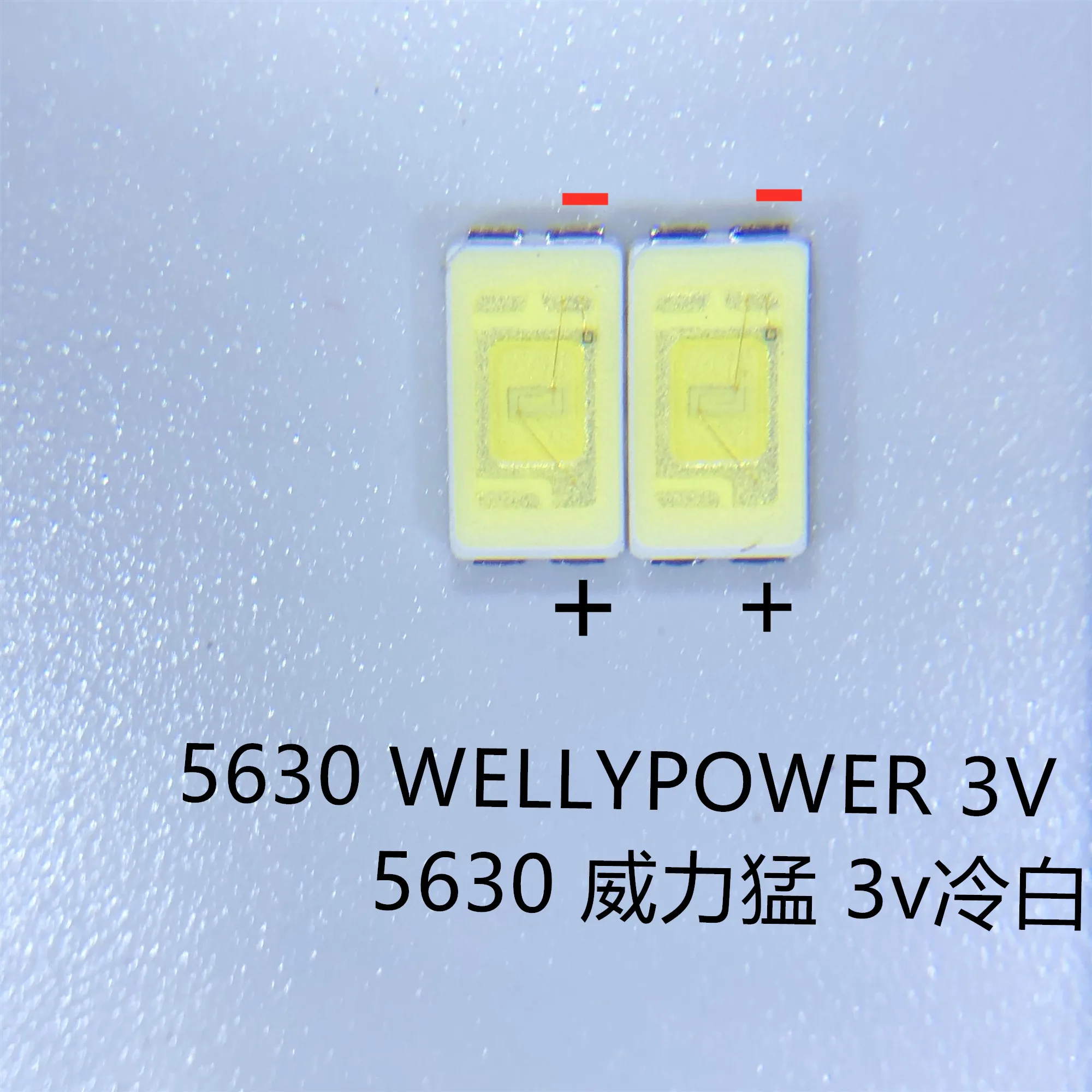 SAMIROB 100 Stück 5630 LED PLCC-4 WELLYPOWER Hochleistungs-Fernseher mit Hintergrundbeleuchtung, superhelles SMD-LCD, 0,5 W, 3 V, kühles Weiß, TV-Hintergrundbeleuchtung – Detail 4