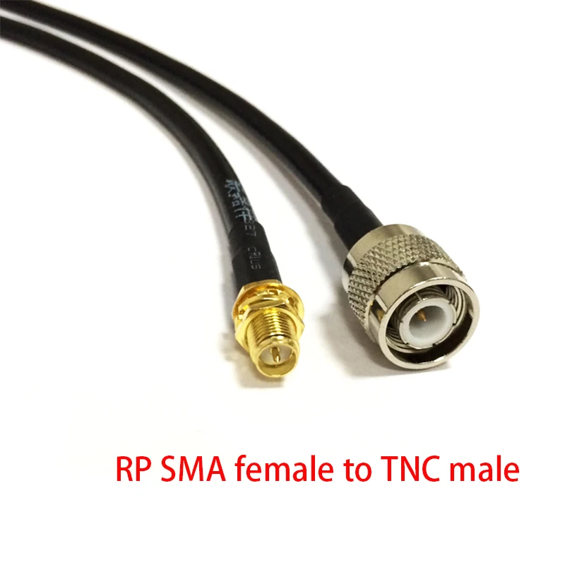 

New RP-SMA Female Jack Connector Switch TNC Male Plug Convertor RG58 Pigtail Cable Wholesale Fast Ship 50CM 20"Adapter