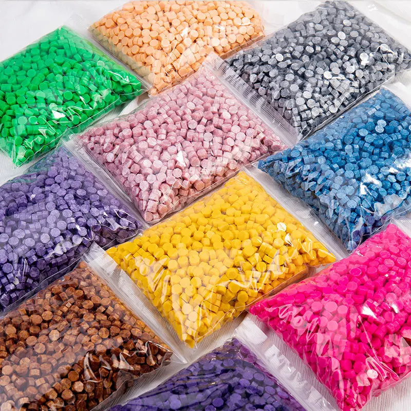 200PCS 36 Colors Sealed Wax DIY Stamp Sealed Wax Particle clipboard Material Wedding Invitation Letter Decoration Process