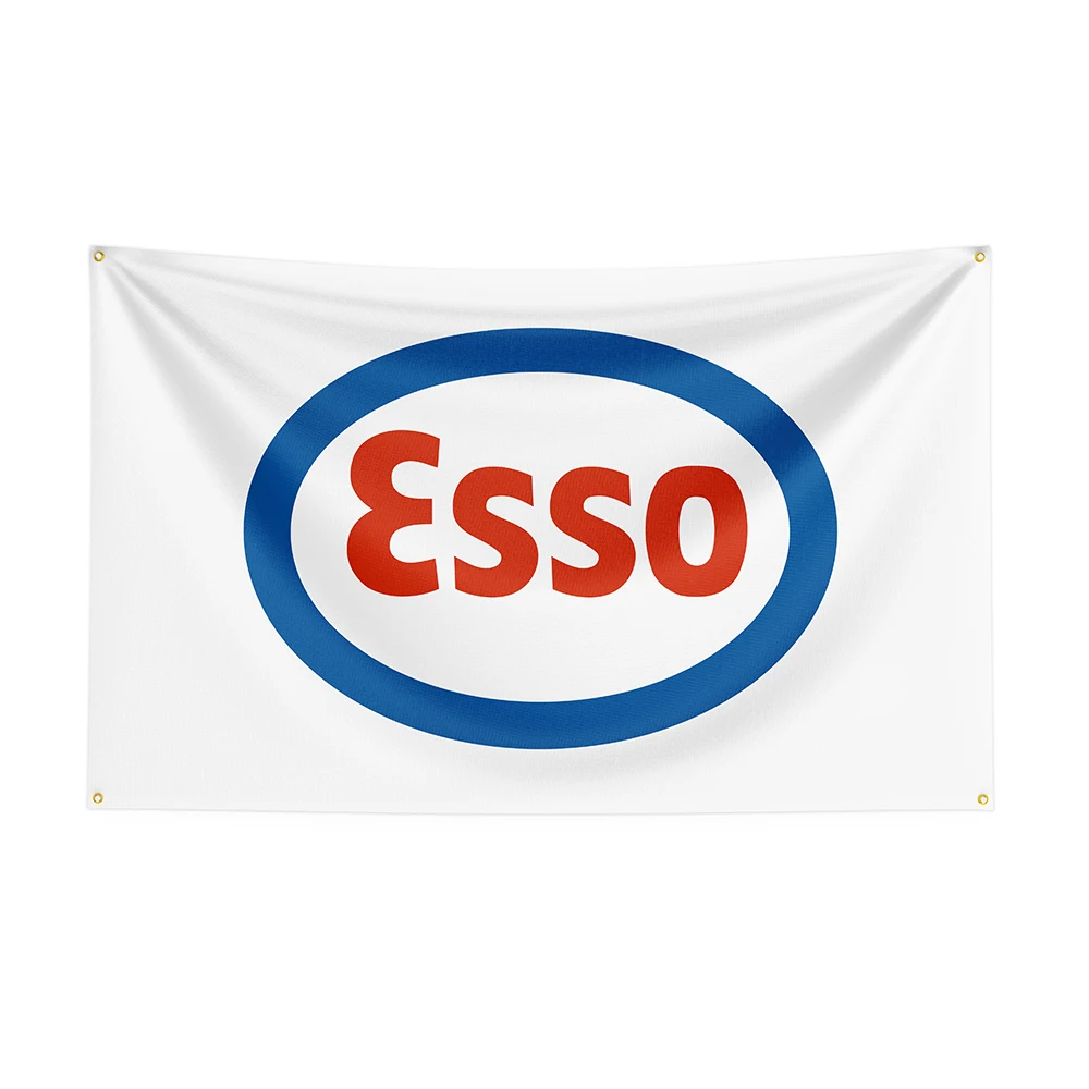 

90x150cm Esso Flag Polyester Printed Oil Banner For Decor