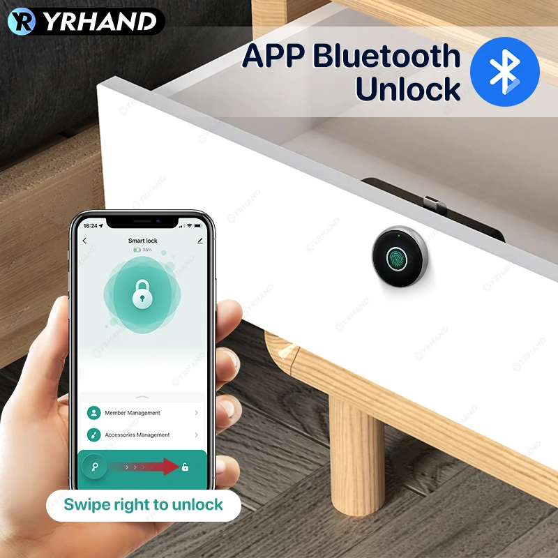 سبائك الزنك Tuya APP بصمة قفل إلكتروني البيومترية...