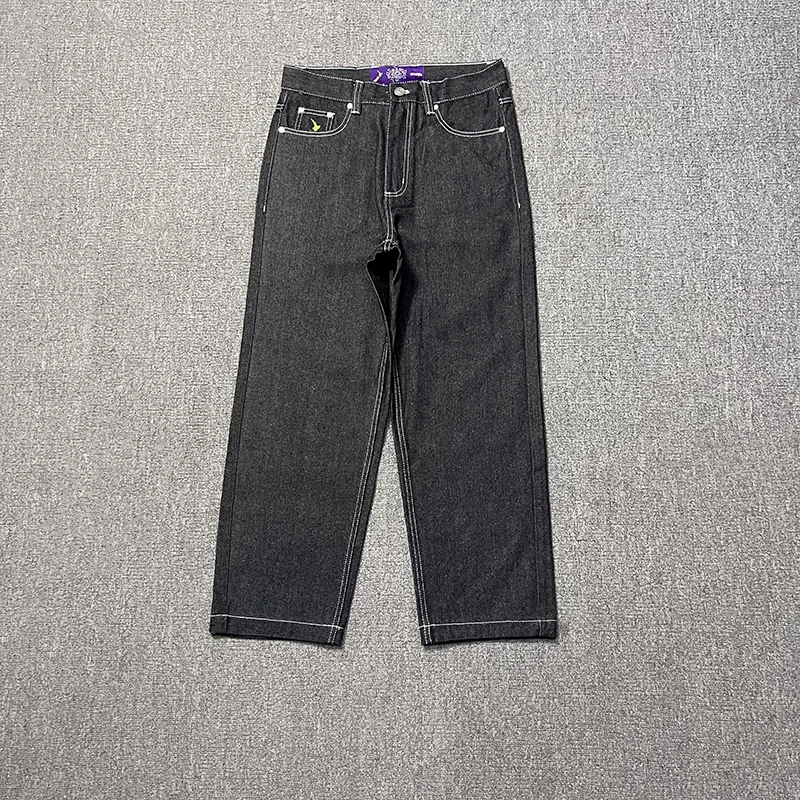 Description Picture 3 of itemFashion Street ADWYSD Jeans Casual Loose Unisex Sunroll Purple Label Cut Denim Pants Alway Do What You Should Do Black Trousers