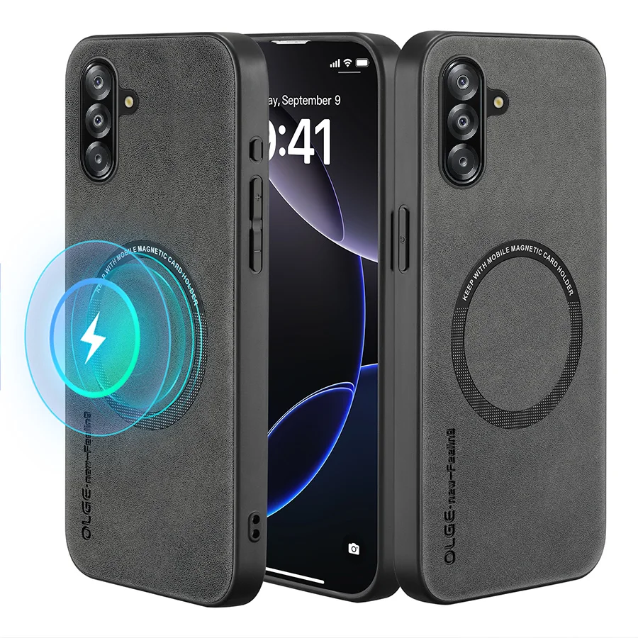 Magnetic Retro Soft Leather Phone Case