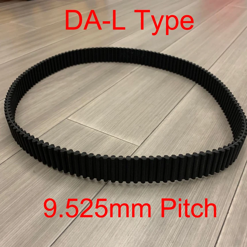 

D-382L D-390L D-400L 204 208 214 T Double Side Tooth 12.7mm 20mm 25mm 38mm Width 9.525mm Pitch Cogged Synchronous Timing Belt