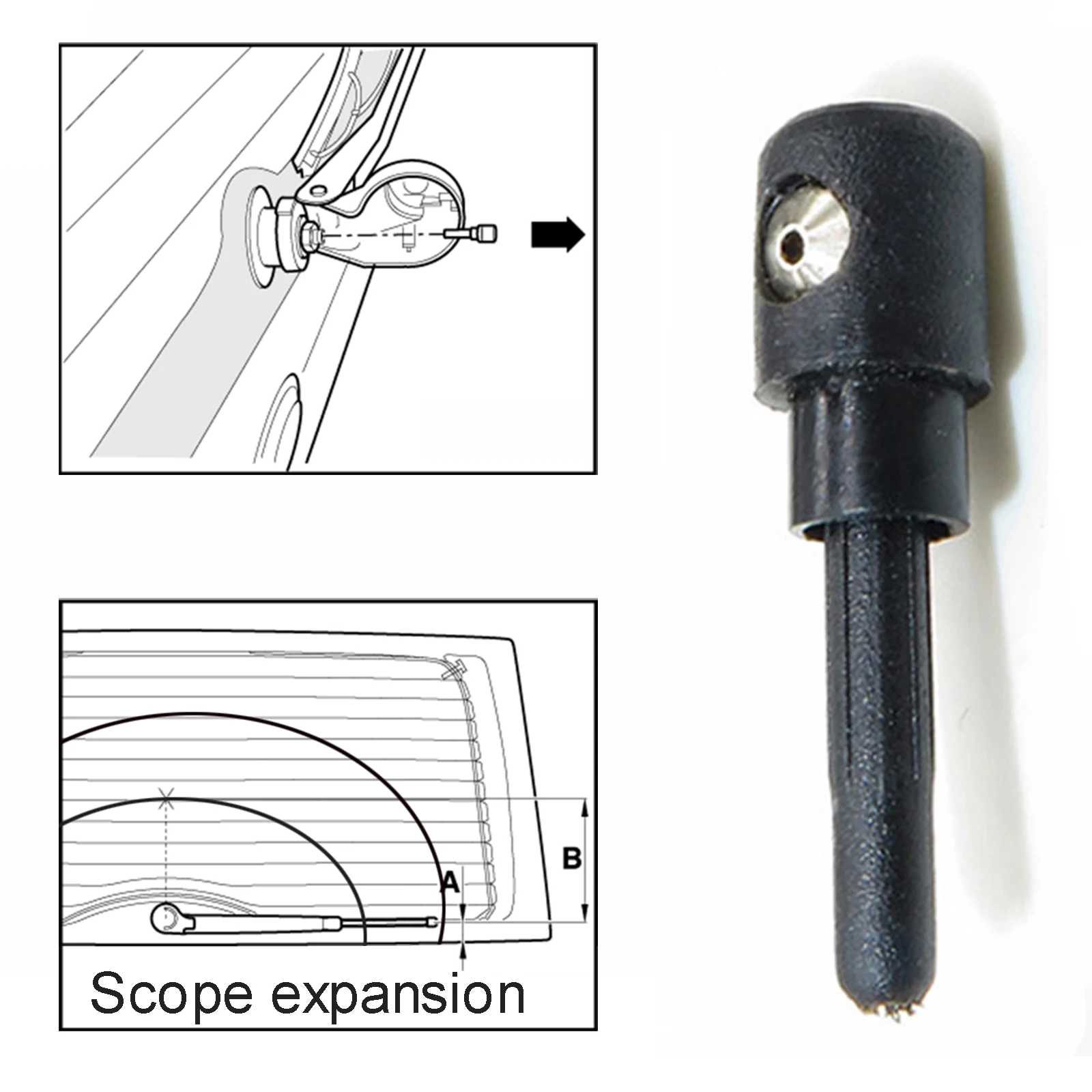 Erick's Wiper Rear Wiper Washer Jet Nozzle For Mini One Cooper S R50 R53 2004 - 2006 Tailgate Window Push Water Sprayer