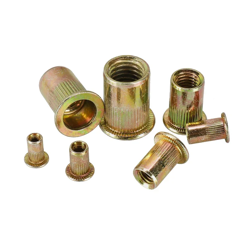 300pcs/set Rivet Nuts Blind Set Threaded Insert Nutsert Cap Nuts Mixed Kit Anti-oxidation M3-M12 For Hardware Fasteners