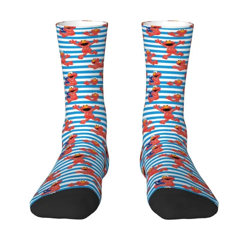 Simpatici Calzini Stampati Sesames Street Cartoon Per Uomo Donna Elasticizzati Estate Autunno Inverno Cookie Monster Crew Socks