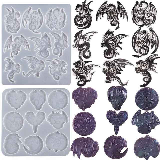 Dragon Coaster Silicone Mold For Resin Crafting - Reusable Epoxy Mold For Custom Drink Coasters