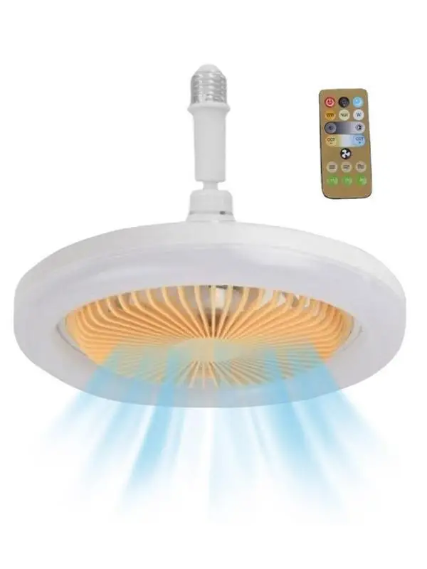 

Ceiling Fan E27 With Led Light And 3 Colors Remote Control Chandelier Ceiling Wall Fan Lamp Adjustable For Room Home Decor