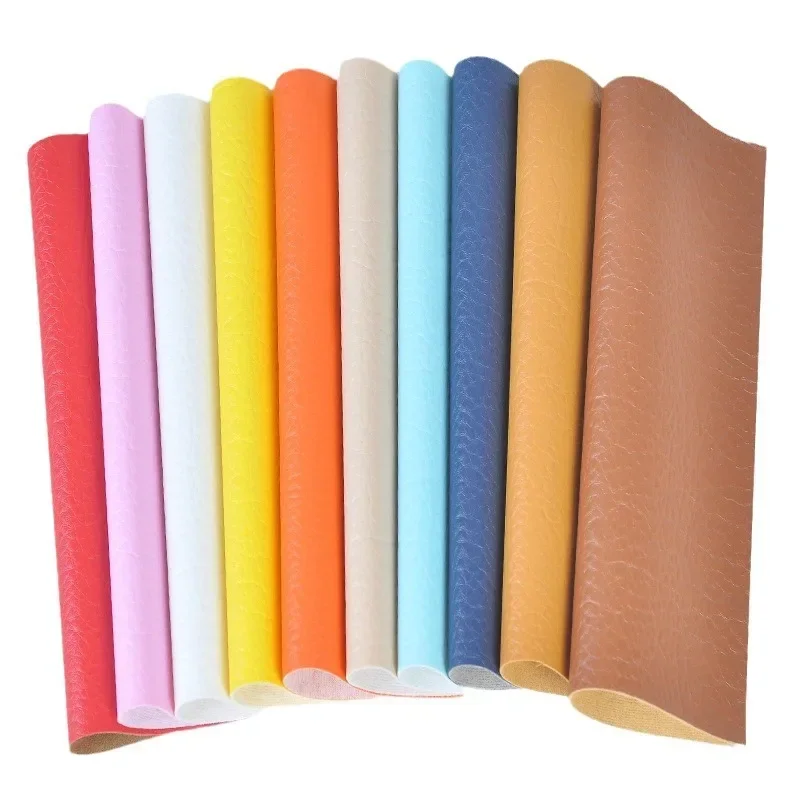 Luxurious Litchi Pattern Leather Fabric – Premium Upholstery Material for Car Interiors, Bags, Chairs, and DIY Projects – Waterproof and Durable, Sold Per Meter