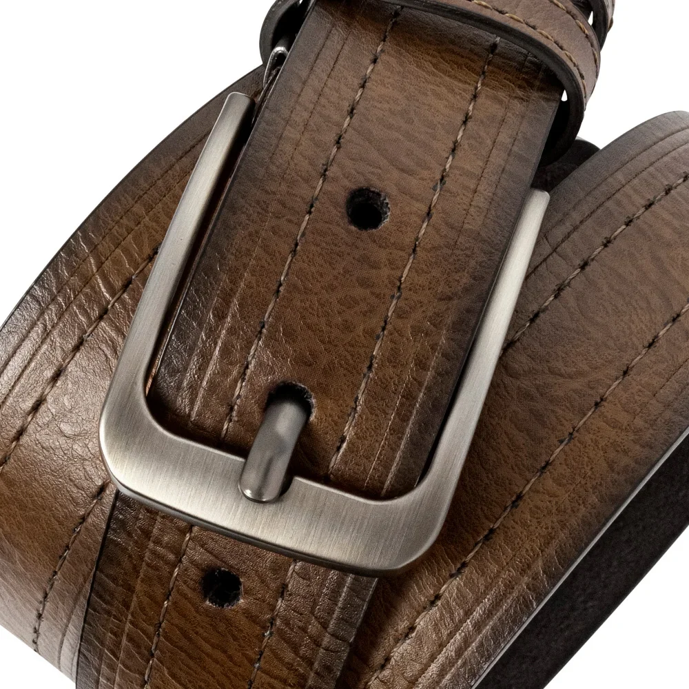 Herren Leder Mode klassischen Gürtel Metall Nadel schnalle lässig Rindsleder Herren Vintage Jeans Gürtel Geschenke Gürtel für Frauen – Detail 8