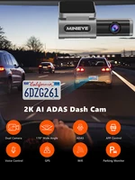 MINIEYE C2 4K Dash Cameras 170° Wide Angle Front Rear Camer with ADAS  WDR Night Vision Parking Monitor Time-Lapse - Image 4