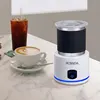 Portable Stainless Steel Electric Milk Frother Hot/Cold Milk Foaming Maker Detachable Support Dishwasher Clean 1
