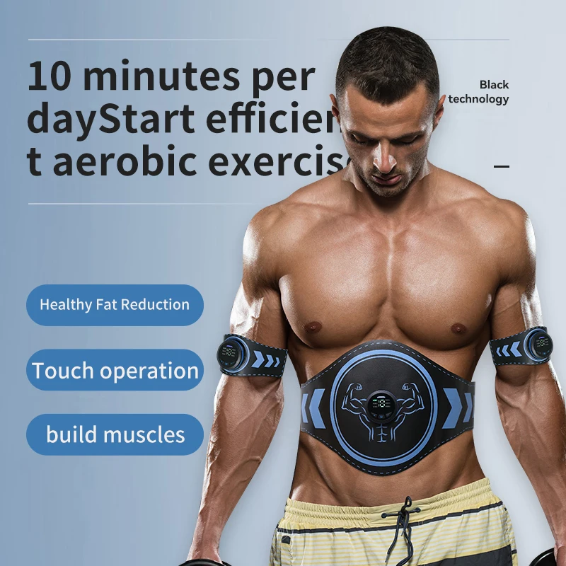 Ems Muscle Stimulator Abdominal Toner Abs Trainer Wireless Usb