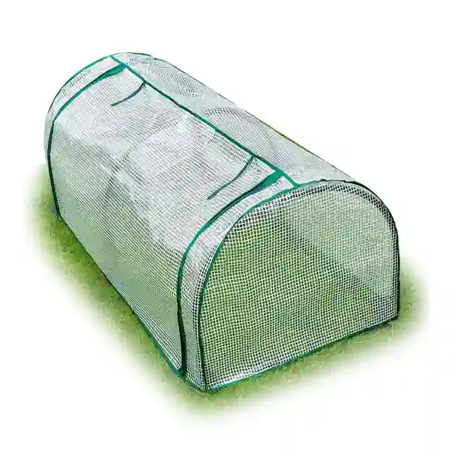 Hordozható Üvegházhatású Borító Erős Polytunnel Burkolat Kerti Esőálló Fagyálló Zöld Ház