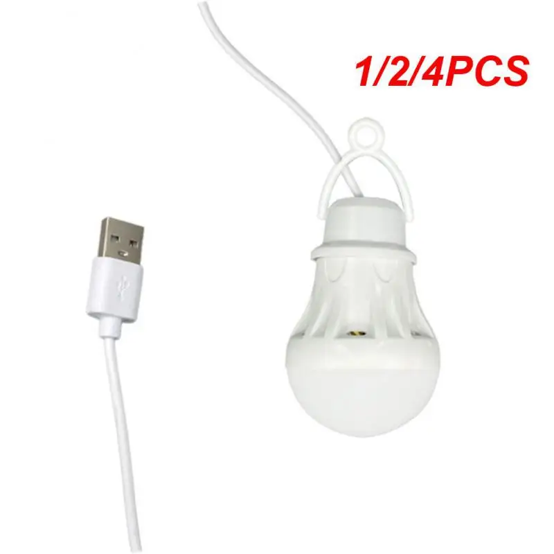 

1/2/4PCS Lantern Portable Camping Lamp Mini Bulb 5V USB Power Book Light Reading Student Study Table Lamp Super Birght for