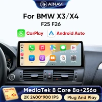 Autoradio Ainavi pour BMW X3 F25 X4 F26 2011 2012 2013 2014 2015 2016 NBT, Carplay sans fil, Android Auto, écran multimédia IPS 1
