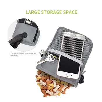 Marsupio per Addestramento Animali Domestici, Borsa Porta Snack per Cani, Borsa per Premi e Cibo per Cani, Borsa per Alimentazione e Stoccaggio all'Aperto
