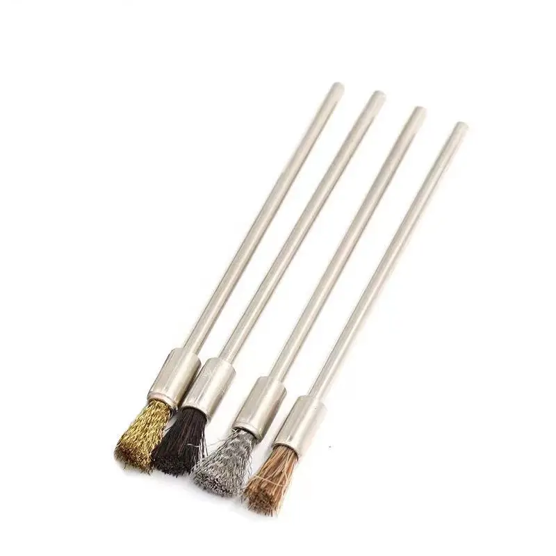 

4Pcs/Lot Silver Kerosene Lighter Spark Flint Wheel Residue Cleaner Cleaning Brush Portable Steel Wire Brush Synthetic Brushes