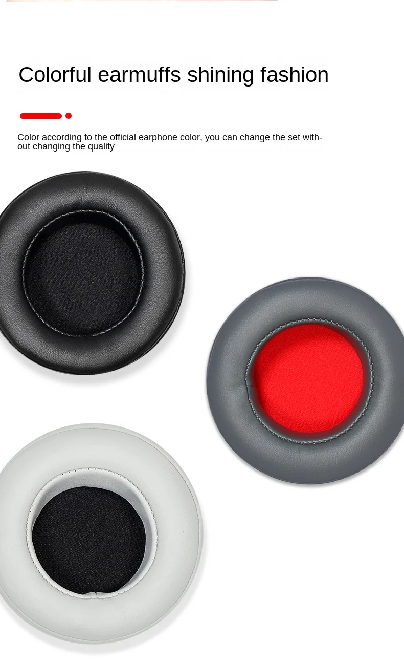 Leder-Ohrpolster, geeignet für Motorola Kopfhörer-Abdeckung, Pulse Escape, kabelloses Bluetooth, am Kopf montierter Ohrenschützer, Headset-Schwamm-Abdeckung – Detail 8