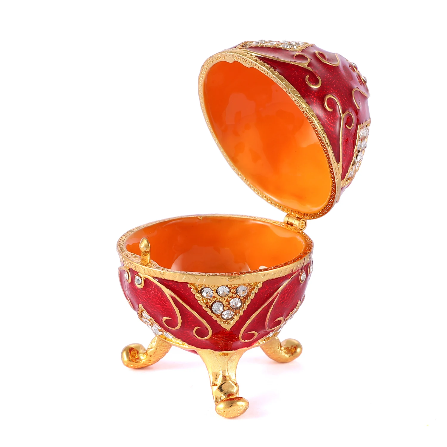 QIFU New Arrive Red Faberge Egg for Home Decoration Accessories 4