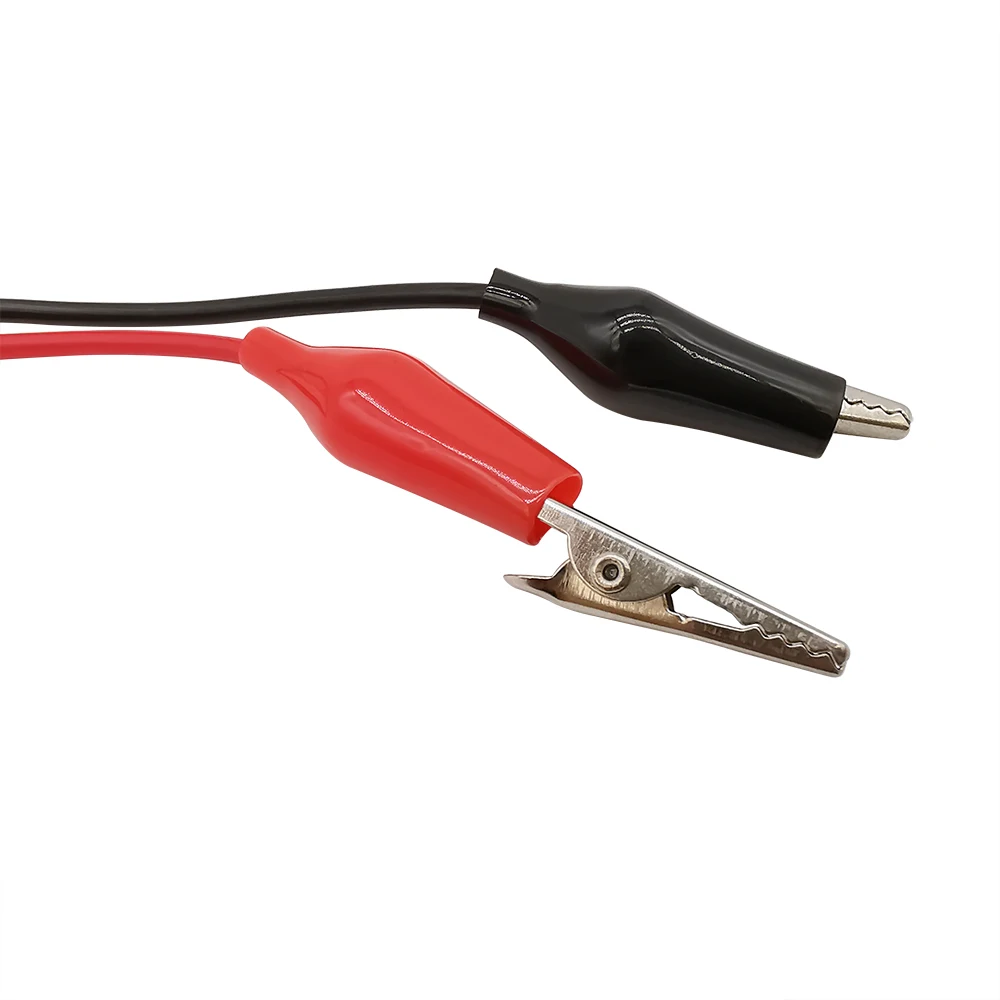 Dual Alligator Clips to Banana Plug Test Cable Lead Tester Probe 35mm Crocodile Clip for Multimeter Measure Tool 1Pcs