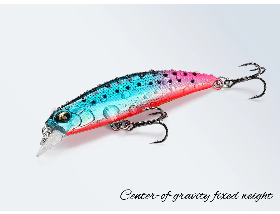 TSURINOYA 60S Sinking Minnow Angelköder DW67 60mm 6,1g Künstlicher harter Köder Hechtbarsch Forelle Jerkbait Fluss Wobbler Kurbelköder – Detail 14