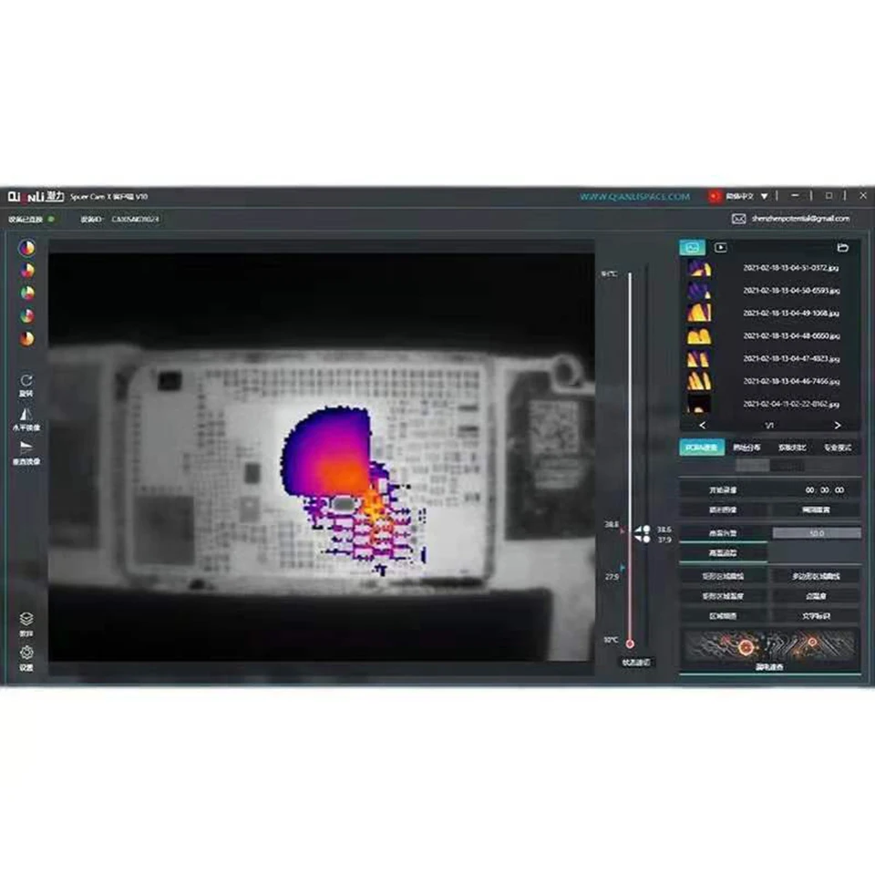 Qianli Supercam X 3D 열화상 감지기, 아이폰 안드로이드 폰용, PCB 마더보드 문제 진단, 적외선 화상 카메라