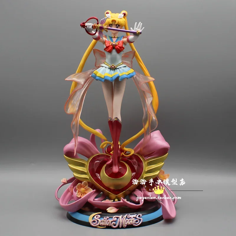 

35cm Sailor Moon Anime Figure Tsukino Usagi Action Figurine Pvc Statue Model Collection Decor Toys kids Christmas Gift