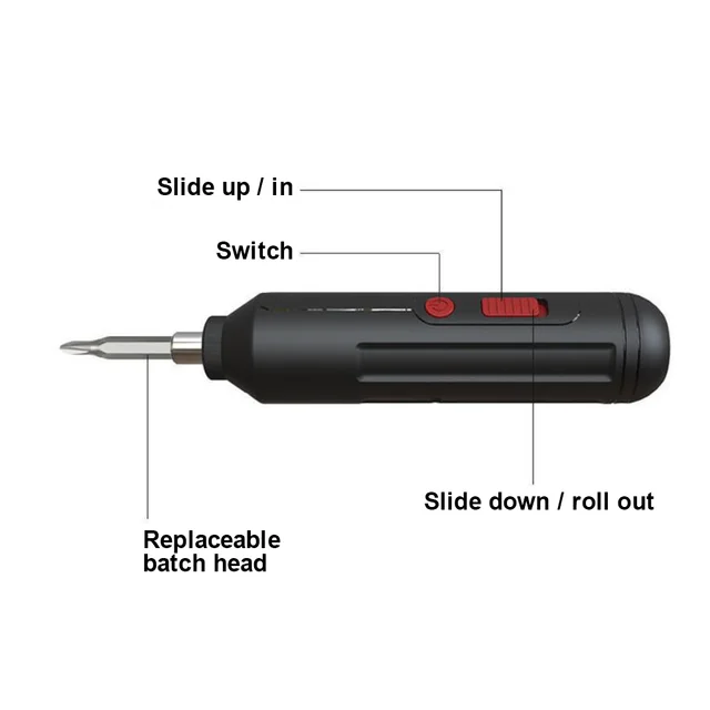 Powerful and convenient cordless screwdriver for household tasks