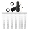 1/2'' Electric Drill Socket Adapter Air Impact Wrench Hex Head Socket 12.5mm Adapter Hex Head Wrench Socket Adapter 6