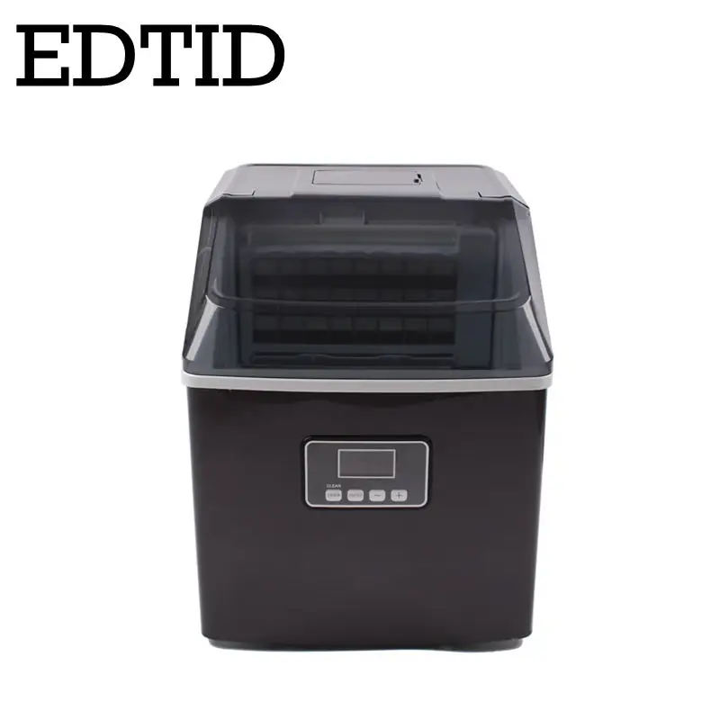 EDTID Commercial Automatic Ice Maker English panel 25kgs/24H Square shape Ice Cube Reservation Ice Making Machine Bar Cafe shop 3