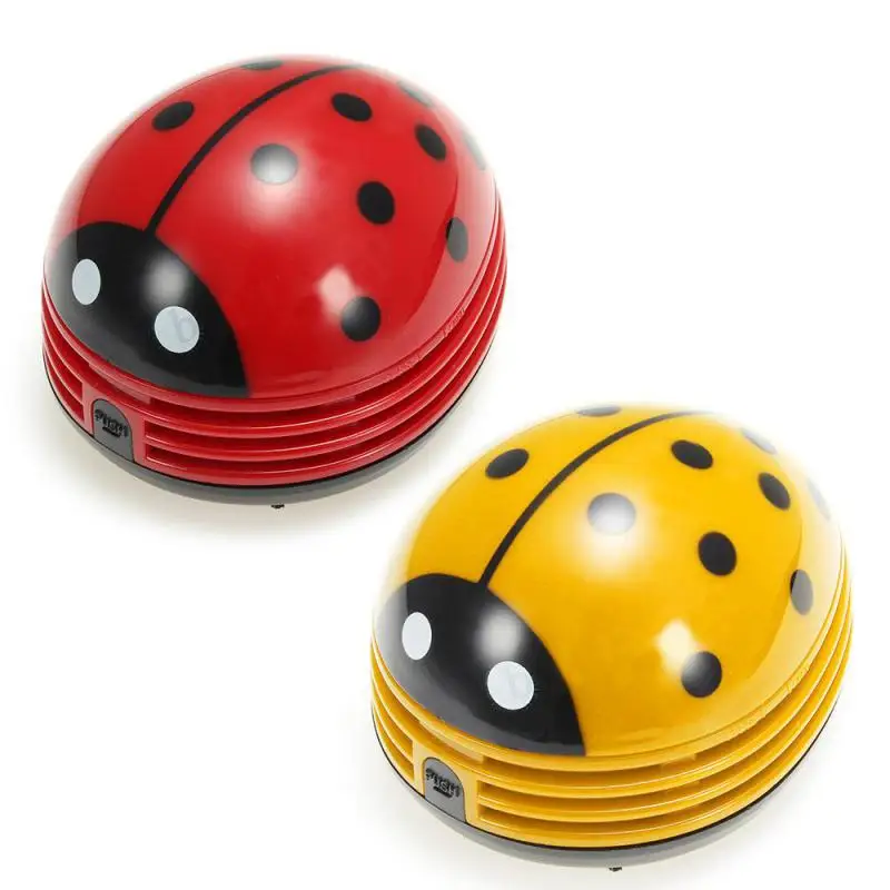 Mini Vacuum Table Vacuum Cleaner Ladybug Dust Cleaner Desktop Coffee Dust Collector For Home Office Desktop Cleaning 2