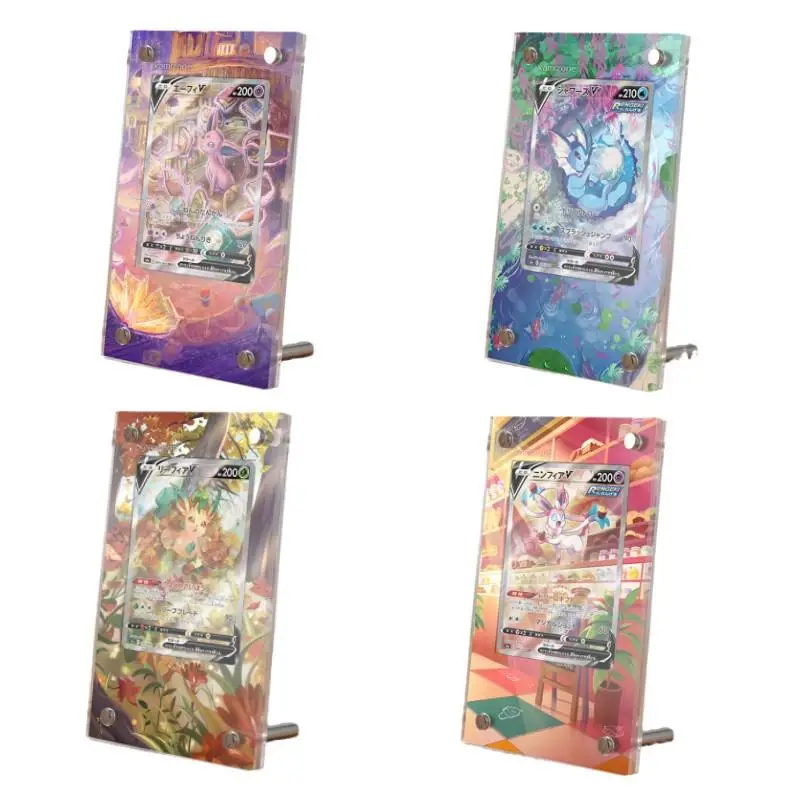 

Self Made Pokemon Ptcg Eevee Family V Extended Painting Vaporeon Acrylic Collection Card Display Stand Does Not Include Cards