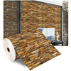 1/5/10m/Roll Retro 3D Wall Sticker Imitation Brick Plane Wall Sticker Furniture Stickers Wallpaper for Wall Living Room Kitchen 4