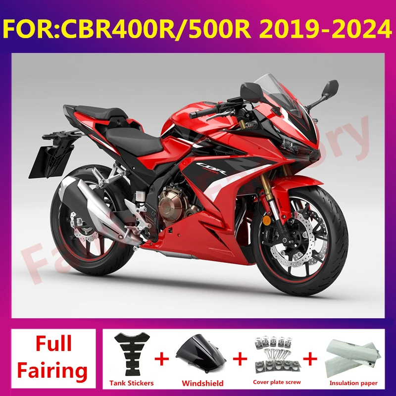 

For CBR400R CBR500R CBR 500R CBR500 CBR400 2019 2020 2021 2022 2023 2024 full Fairing Kit fit body fairings zxmt Set red black