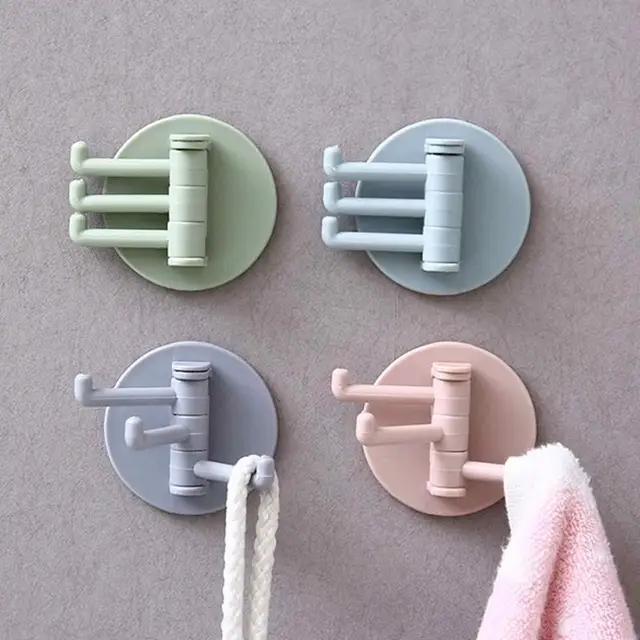 Rotatable 3 Branch Adhesive Hooks: A Versatile Solution for Organizing Your Home