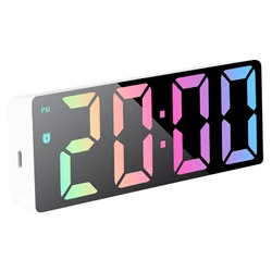 LED Display Digital Alarm Clock with Date, Temperature, and Snooze Features (StyleB)
