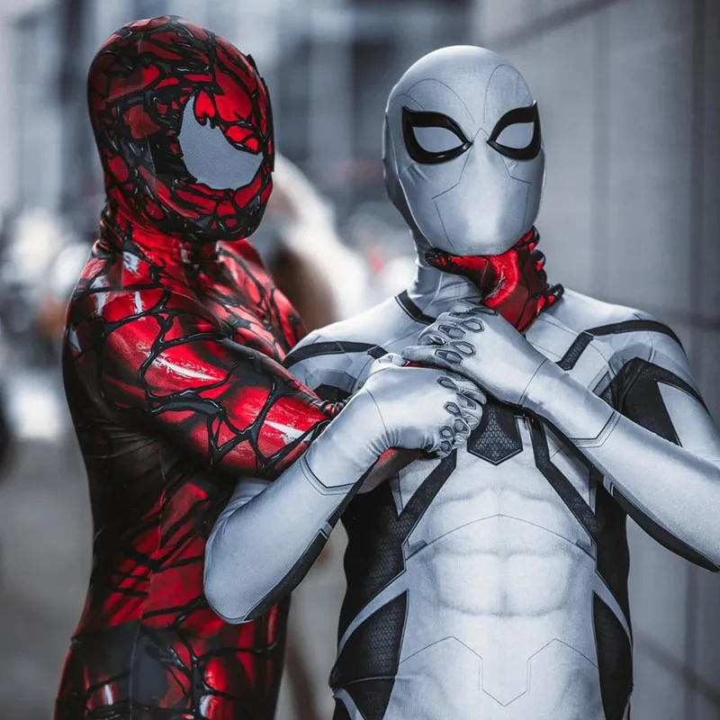 ️ زي سبايدر مان الأبيض والأسود (White Spider-Man S...